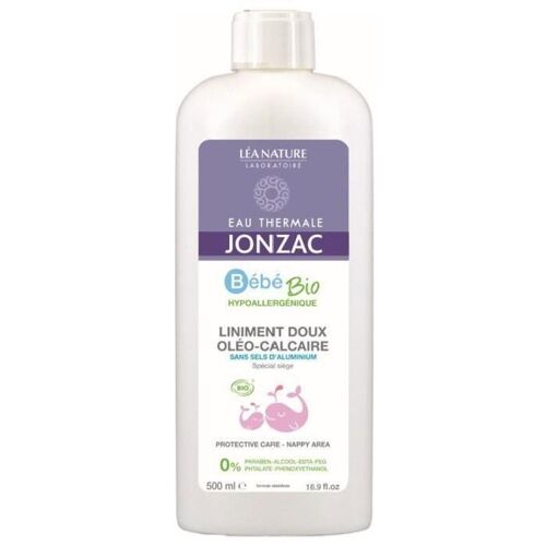 Eau Thermale Jonzac Liniment Bébé Doux Oleo Calcaire Special Siege Hypoallergenique Bio - 500ml