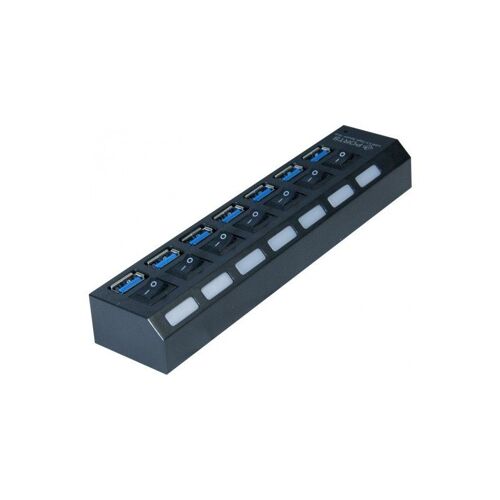 Hub 7 ports USB 3.0 avec interrupteurs