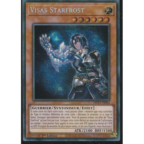 Carte Yu-Gi-Oh - Visas Starfrost - Mp23-Fr064 - Secrète-Rare - 25th Anniversaire -