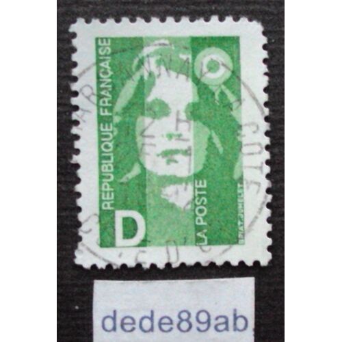 France.. Marianne De Briat Vert Sans Valeur Faciale - Lettre D - 1993 . Oblitéré Used Stamp