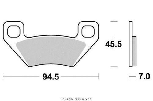 Plaquette De Frein Vesrah Pour Quad Arctic Cat 300 4x4 2005 Avg / Avd / Ar Neuf
