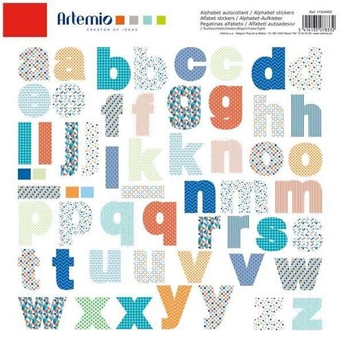 Alphabet Autocollant Couleurs