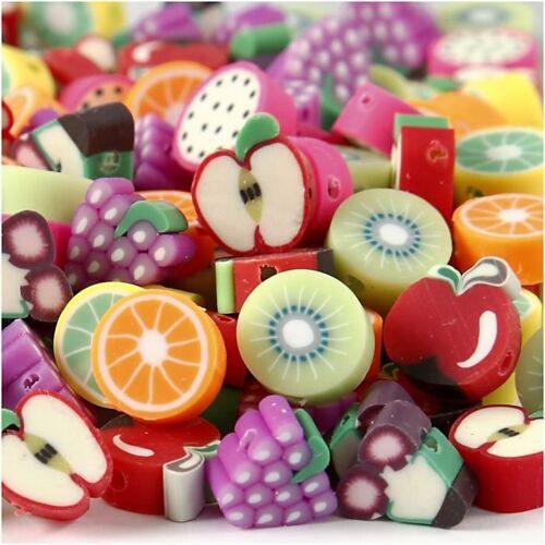 Perles En Argile Décorative Avec Trou Verticale. Réf 69619