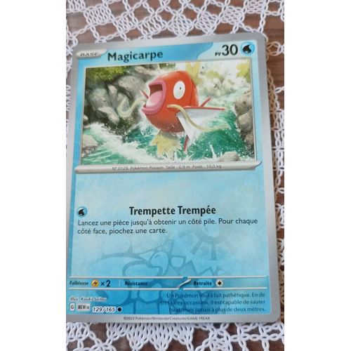 Carte Pokémon Ev 3.5 Reverse: Magicarpe 129/165.