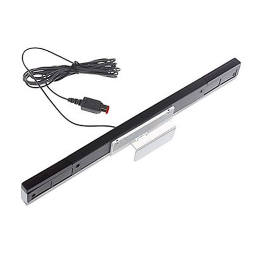 Capteur À Led Infrarouge Filaire Zedlabz Pour Nintendo Wii Et Wii U Avec Support Argenté
