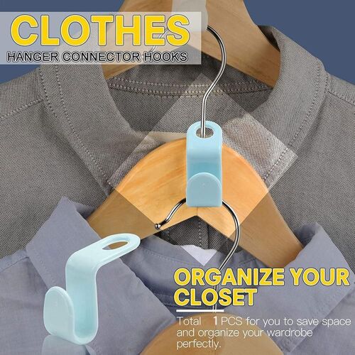 Mini cintre en plastique pour vêtements, 20 pièces, crochet de connexion en cascade, organisateur de manteau de garde-robe, support de gain d'espace