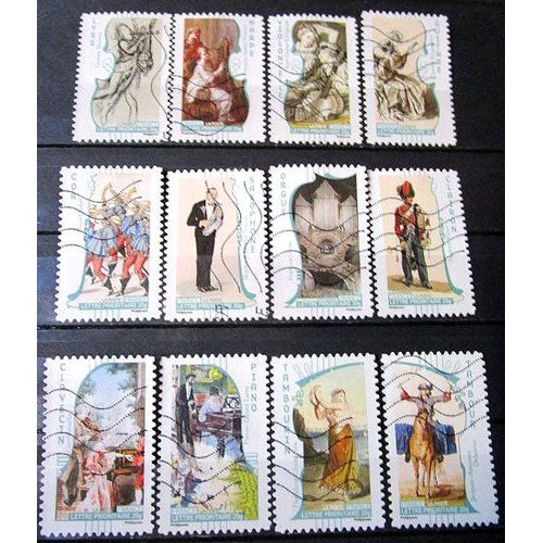 2010. Série Complète Adh390 À Adh401: Art- La Musique.