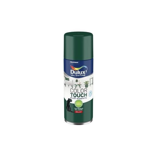 Peinture aérosol Color Touch multi supports Dulux Valentine brillant vert basque 400ml