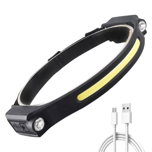 Lampe Frontale À Led Cob Xpe De Type C, Rechargeable Par Usb, À Induction, 400lm, Étanche, Pour Le Travail, La Sécurité En Extérieur, Le Cyclisme De Nuit