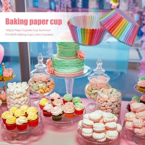 Moule À Gâteau Rond Jetable, Outils De Cuisine, 100 Pièces, Tasse De Cuisson Pour Muffins Cupcakes, Ustensiles De Cuisson