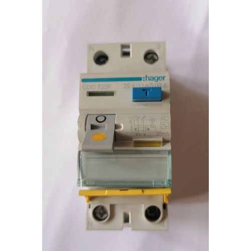Interrupteur differenciel 25A 30m type AC bipolaire hager cdc722f