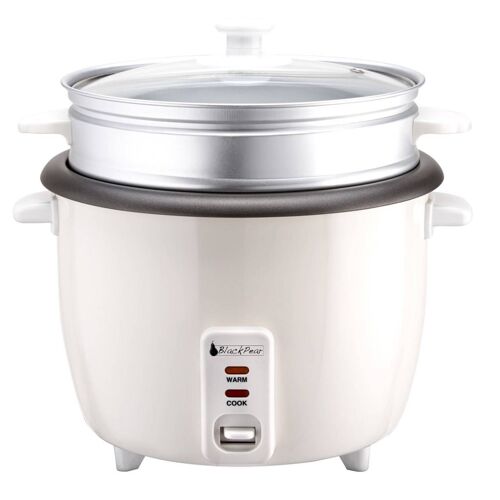 BlackPear Auto Cuiseur Vapeur Riz / Légumes Automatique 1,8L - 700W - Acier Inox