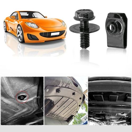 Clip De Retenue De Garde-Boue De Moteur De Voiture Boulons De Carrosserie Écrou En U Bouclier Anti-Éclaboussures Rivet De Pare-Chocs Accessoires Pour Nissan Infiniti