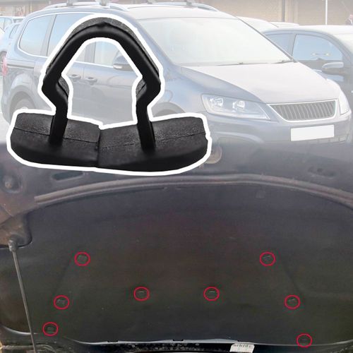 Insonorisant Pour Capot Moteur, Clips D'isolation, Rivet, Rosemalhambra, Mk2, 7n, 2010, 2011, 2012, 2013-2020, Vw Sharan, 1h5863849, 20 Pièces