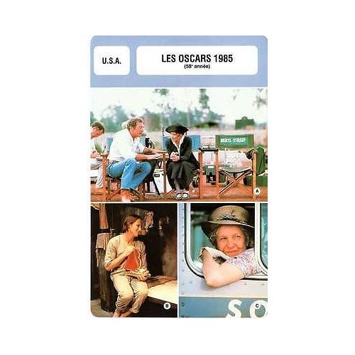 Fiche Monsieur Cinema Les Oscars 1985