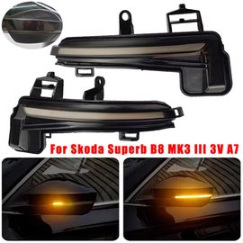 Clignotant Led À Ailes Latérales Dynamiques, Pour Skoda Superb B8 Mk3 Iii 3v A7 Pour Superb Iii Kombi, Clignotant À Col De Pesée