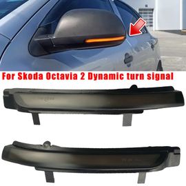 Clignotant Pour Skoda Octavia 2009 ? 2013 Et Superb 2008, Indicateur De Direction Dynamique Avec Rétroviseur