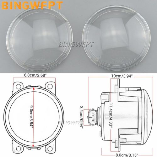 Couvercle En Verre De Phare Antibrouillard Avant De Voiture, Lentille Ronde, Diamètre 90mm, Subaru Wrx, Forester, Outback, Xv, Impreza, Compledroorg, Brz, 2 Pièces, Uno
