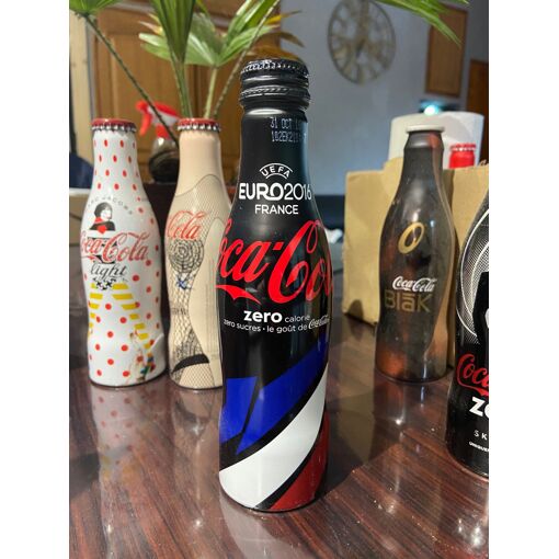 RARE BOUTEILLE COCA Cola BENZEMA - Pleine Full- Botella Bottiglia