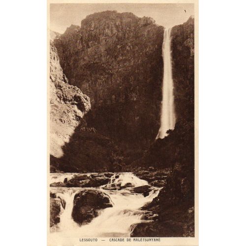 Carte Postale Ancienne - Lessouto - Cascade De Malétsunyane