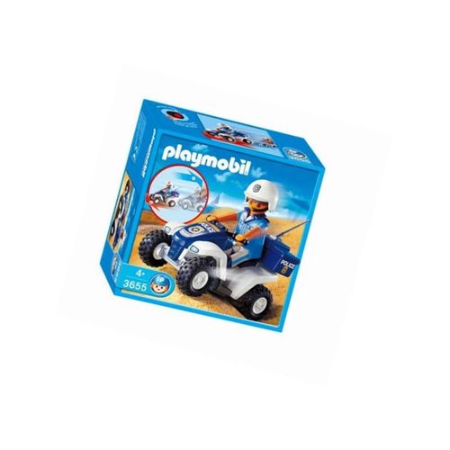 Playmobil - 3655 - Jeu De Construction - Policier / Quad