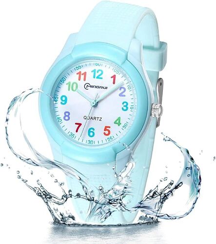 Montre Éducative Pour Enfants Garçons Et Filles Montre D'apprentissage De L'heure Analogique, Facile À Lire Et Apprendre L'heure