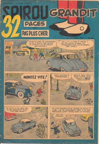 Spirou N° 914 (20/10/1955) - Spirou Grandit / Football : Le Déclin Anglais