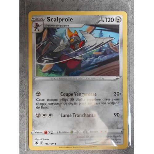 Carte Pokemon Scalproie 116/189 - Eb10 - Astres Radieux - Vf