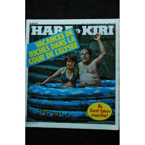 Hara Kiri 238 Juillet 1987 Reiser Kamagurka Mitterand Choron Gourio Villemin