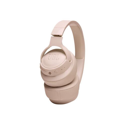 JBL TUNE 710BT - Écouteurs avec micro - circum-aural - Bluetooth - sans fil, filaire - jack 3,5mm - beige