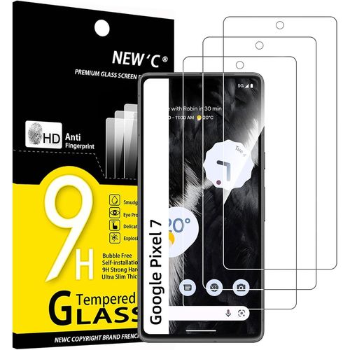 Lot De 3 Verre Trempé Pour Google Pixel 7 Film Protection Écran - Anti Rayures - Sans Bulles D'air - Ultra Résistant 0,33mm Hd Ultra Transparent Dureté 9h Glass