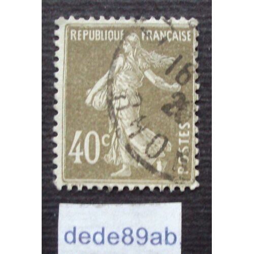 France.. Semeuse De Roty 40c Brun-Olive Fond Plein 1925 . Oblitéré Used Stamp