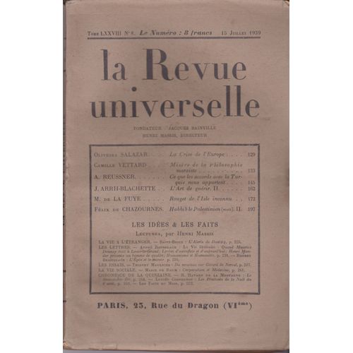 La Revue Universelle N°8
