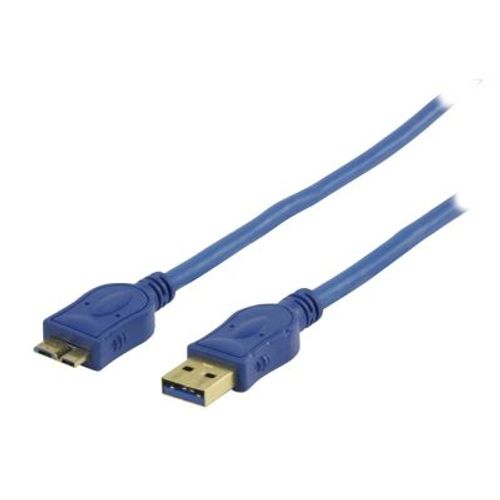 Câble USB v3.0 Type-A vers Micro-B 1.80 m Bleu