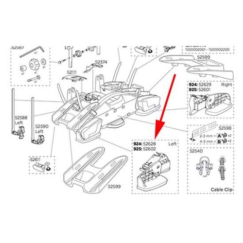 Thule Left Light Support Th 925-92 Velocom