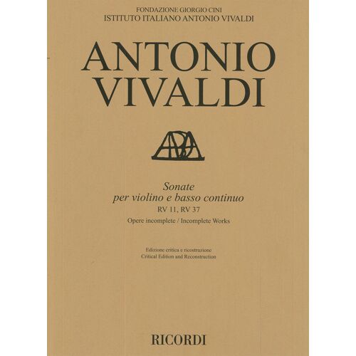 Sonate Violin And Basso Continuo Rv11, Rv37