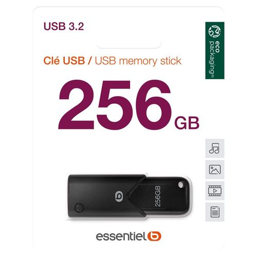 Clé USB ESSENTIELB 256Go USB 3.0