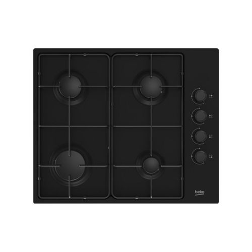 Beko HIBG64120SB Cuisinière à gaz cm. 61 noir