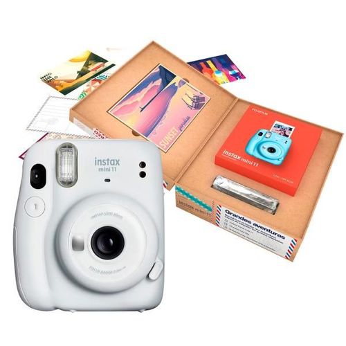 Fujifilm Instax Mini 11 Ice White / Cámara Instantánea / Bundle Grandes Aventuras