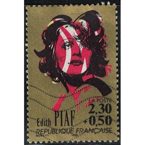 France 1990 Oblitéré Used La Chanson Française Edith Piaf Y&t Fr 2652 Su