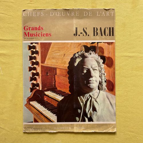 Chefs D'oeuvre De L'art - Grands Musiciens Js Bach, Disque Vinyle Vintage 33 Tours, 25cm