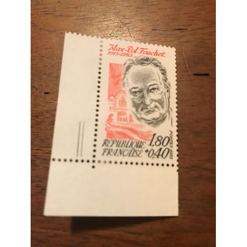 Timbre Max-Pol Fouchet 1913-1980
