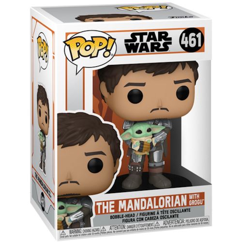 Funko Pop Star Wars 461 The Mandalorian With Grogu.