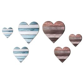 Panneau En Bois En Forme De Coeur, 3 Pièces/Ensemble, Décoration Murale, Pendentif Artisanal En Bois Pour Maison, Ferme, Plaque De Décoration De Chambre D'enfants