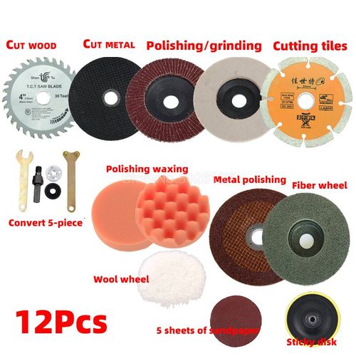 Ponceuse ponceuse ponceuse ponceuse ponceuse à bande ponceuse électrique, ponceuse à Angle Variable adaptateur de mandrin Kit support de disque clé jeu de roues en métal