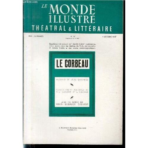 Le Monde Illustre Theatral & Litteraire N°10 (Supplément Au N°4431)