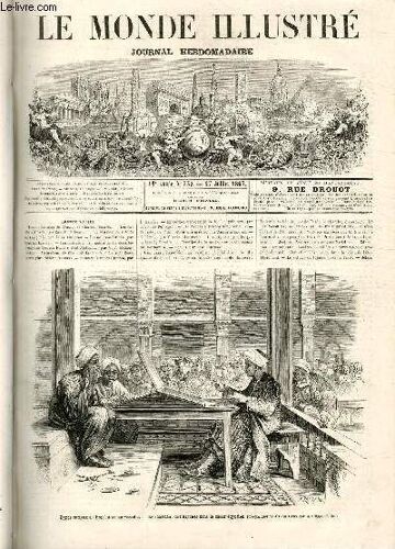 Le Monde Illustre N°537 - Types Curieux À L'exposition Universelle - Le Fabriquant De Filigranes Dans Le Bazar Égyptien.