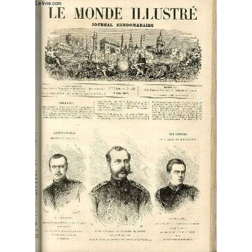 Le Monde Illustre N°530 S. M. Alexandre Ii, Empereur De Russie
