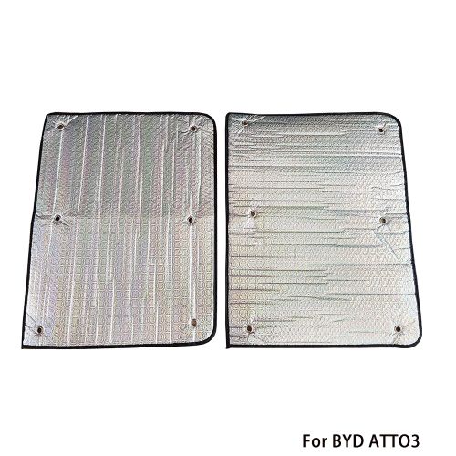 Pare-Soleil De Toit Ouvrant De Voiture Pour Byd Atto 3 Yuan Plus Mg Zs Ev, Housse D'isolation Thermique, Pare-Brise, Protection Solaire, Feuille D'aluminium, 2 Pièces