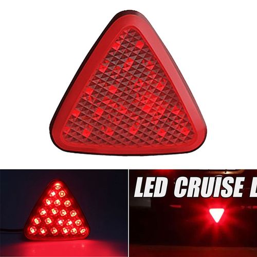 Diffuseur Universel De Pare-Chocs Arrière, Feu Antibrouillard, Style Triangle, Clignotant De Frein, Feu De Signalisation Pour Voiture, Camion, Moto